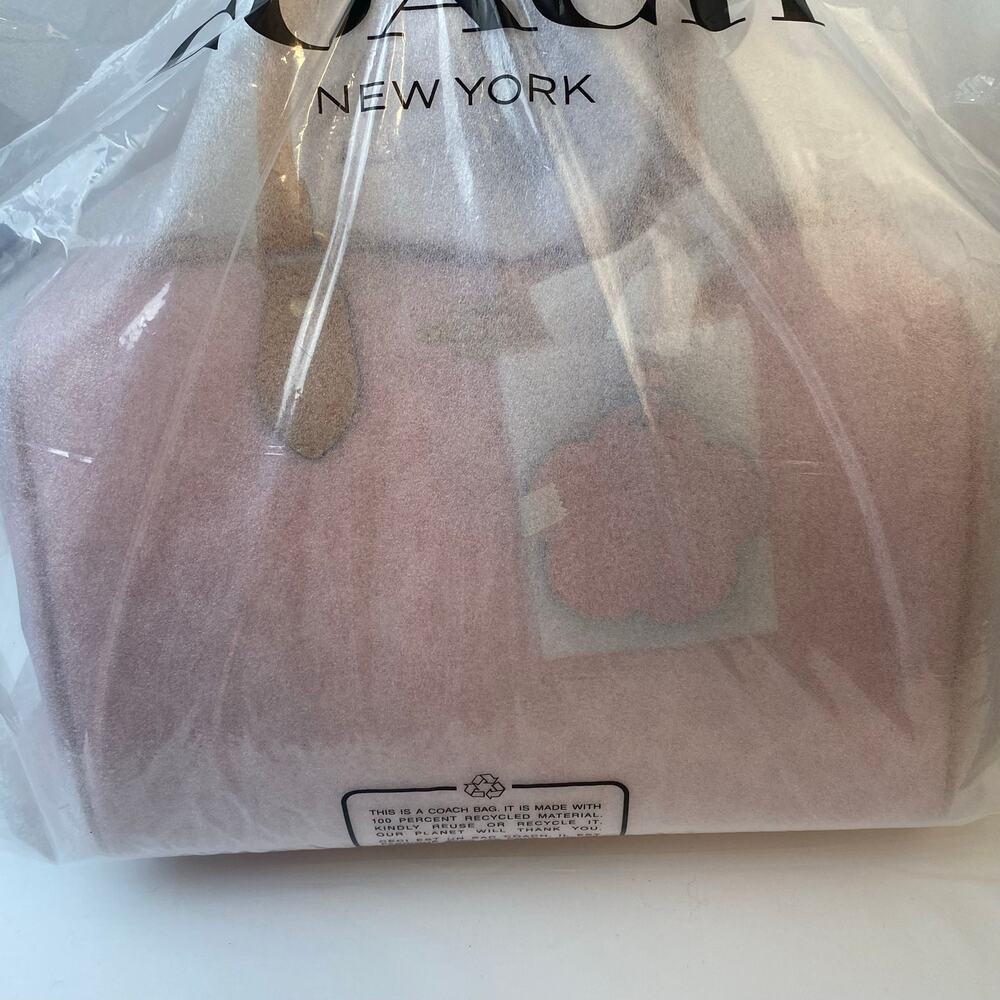 Coach CEA19 Large Rowan Satchel Powder Pink Signature Collection - NWT - Picture 6 of 11